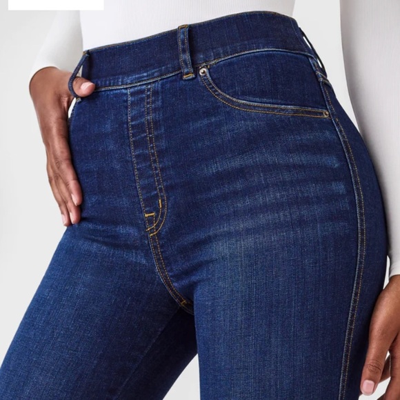 SPANX Flare Jeans Midnight Shade Large - Picture 3 of 10